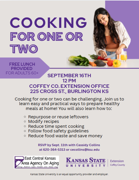 Cooking for One or Two