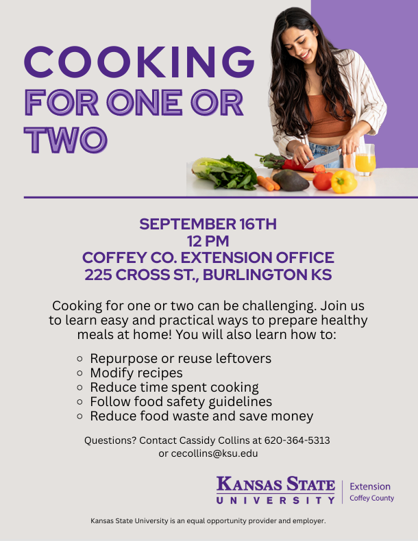 Cooking for One or Two